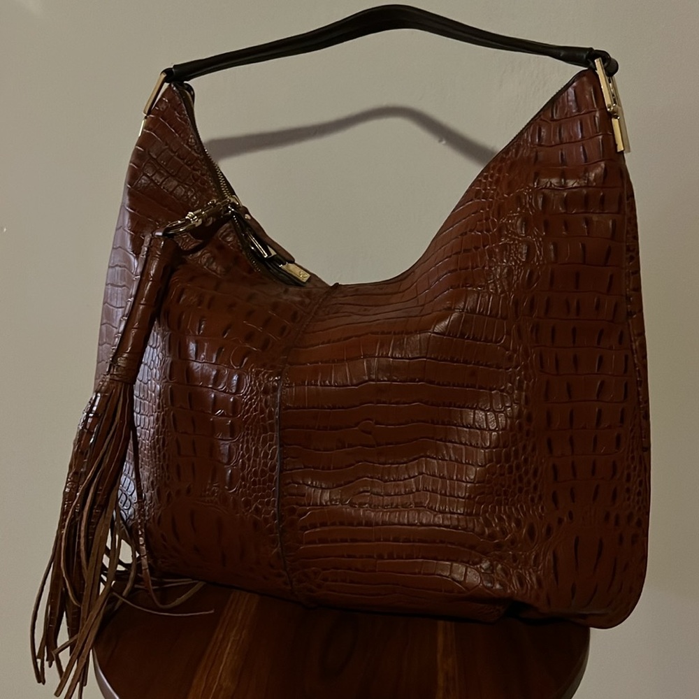 GILI alligator bag large bag zippered closure shoulder bag